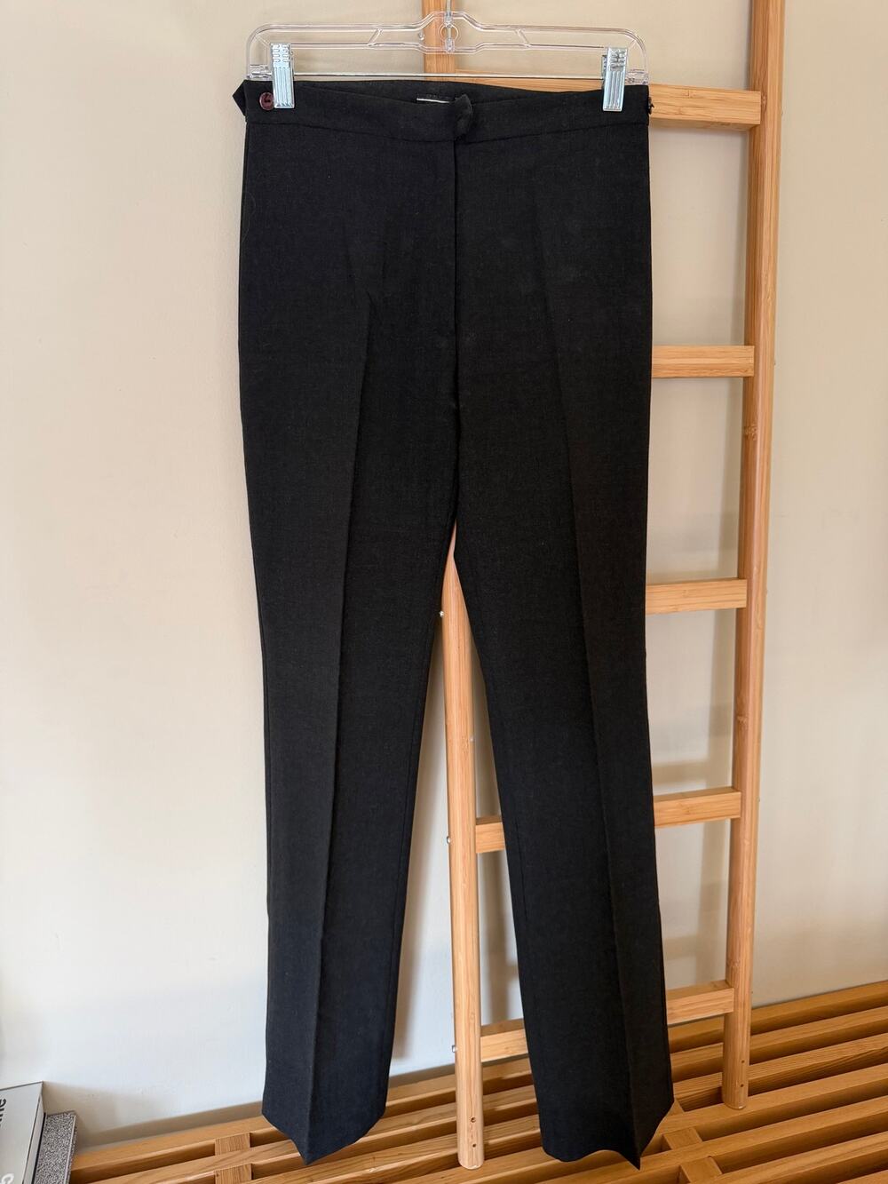 Vintage 1980s Friponne Paris Black Tailored Trousers Size 2